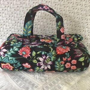 Vera Bradley Black and Pink Travel Bag with Floral Design